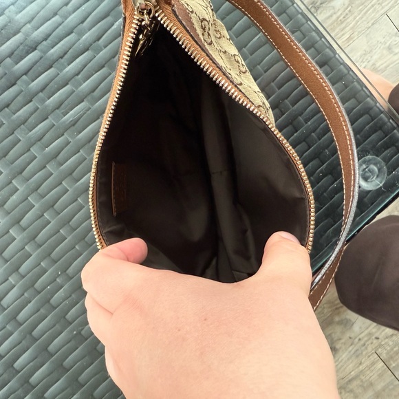 Gucci Brown Mini Monogram Shoulder Bag - Picture 3 of 5